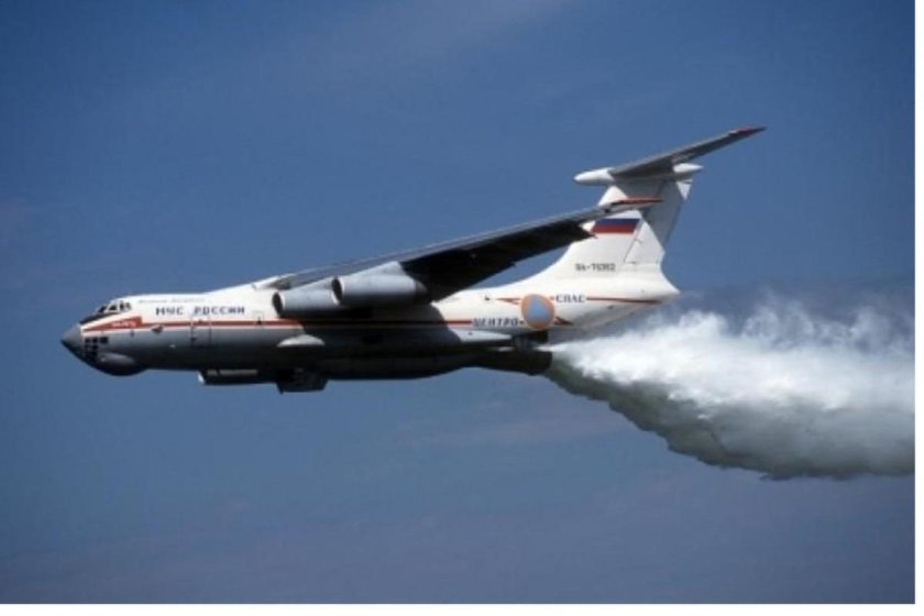 Пожарный самолет ил 76