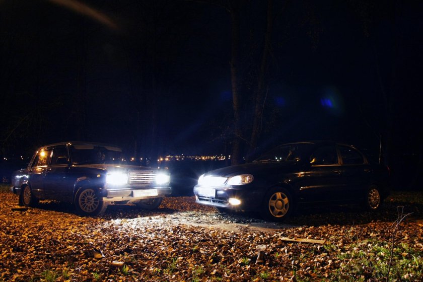 ВАЗ 2115 ночью