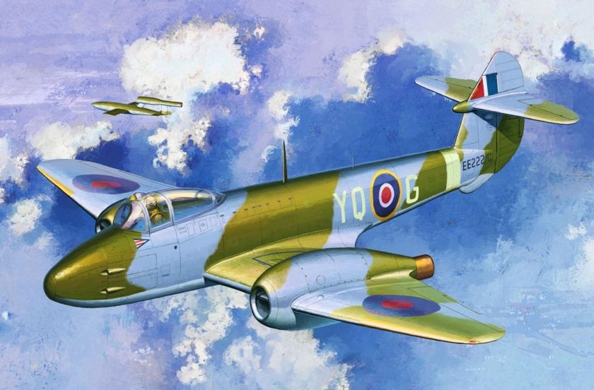 Gloster g.41 "Meteor", истребитель