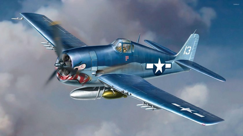 Палубный истребитель Грумман f6f Хеллкэт