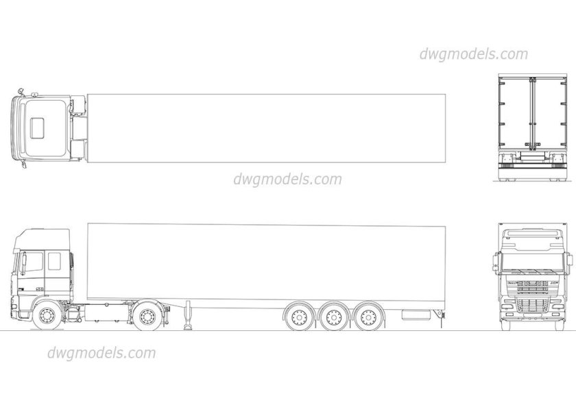 DAF XF 105 габариты
