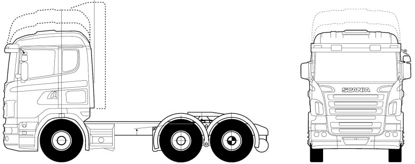 Раскраска Скания