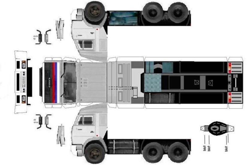 КАМАЗ 54115 развертка