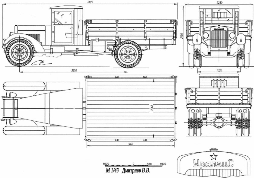 ЗИС-5 чертежи кабины
