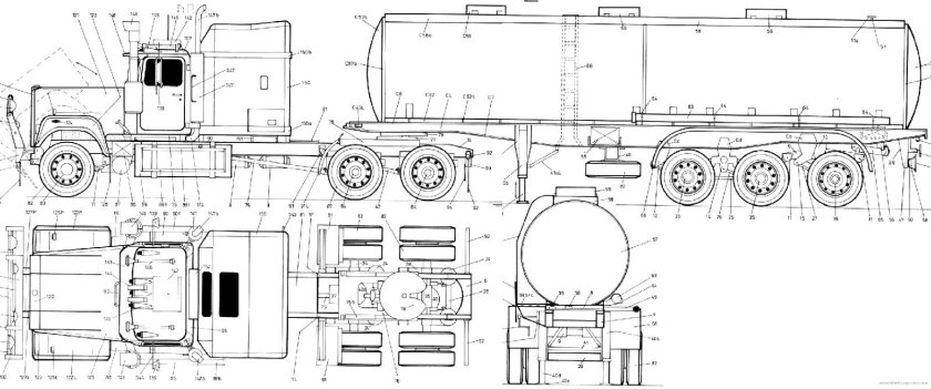 Mack RS 700 чертеж