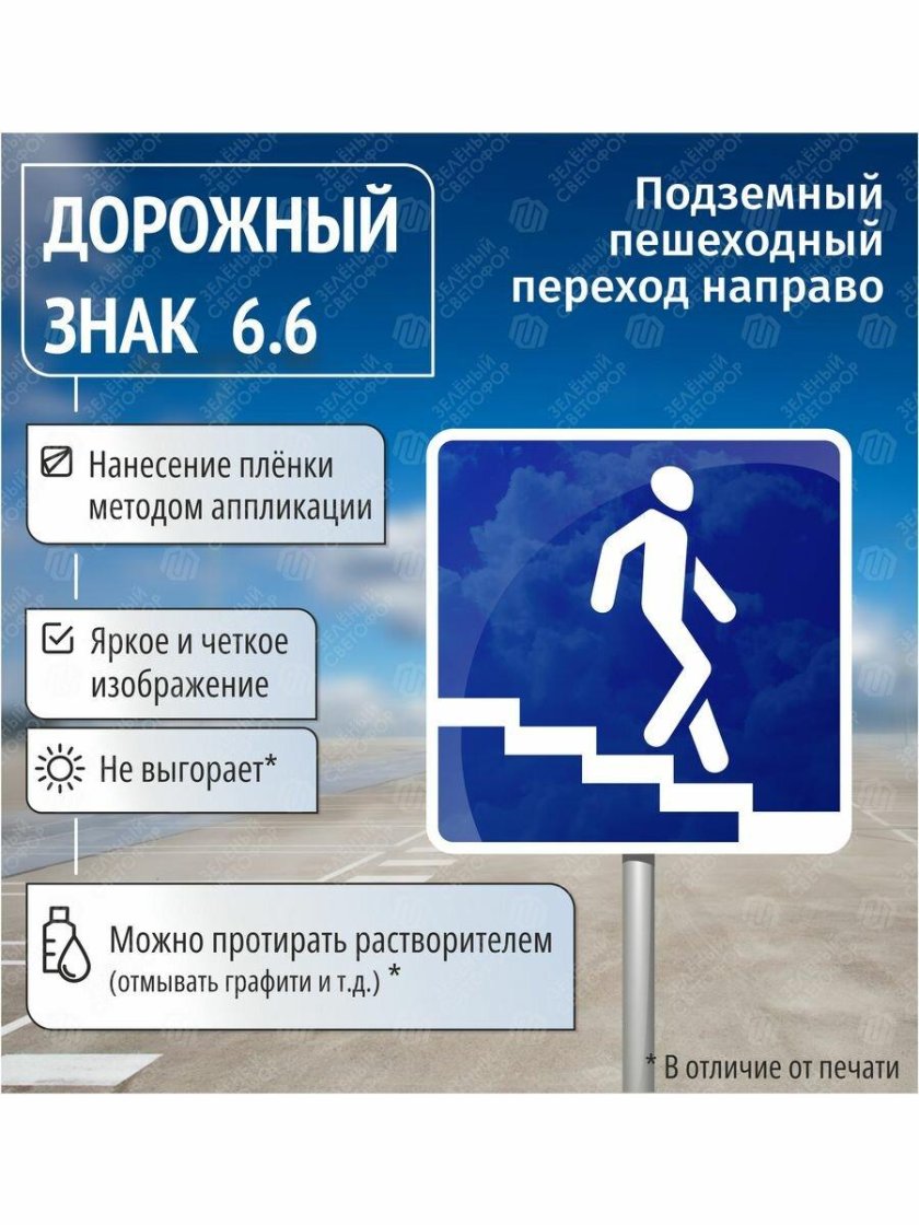 Дорожные знаки подземный пешеходный переход