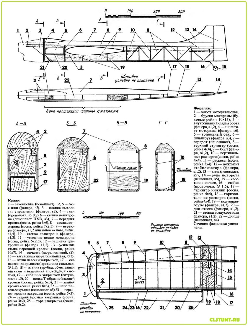 Кордовая пилотажка под мотор МК 17