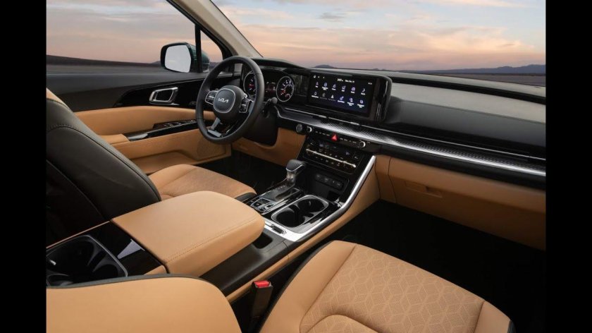 Kia carnival 2022 интерьер