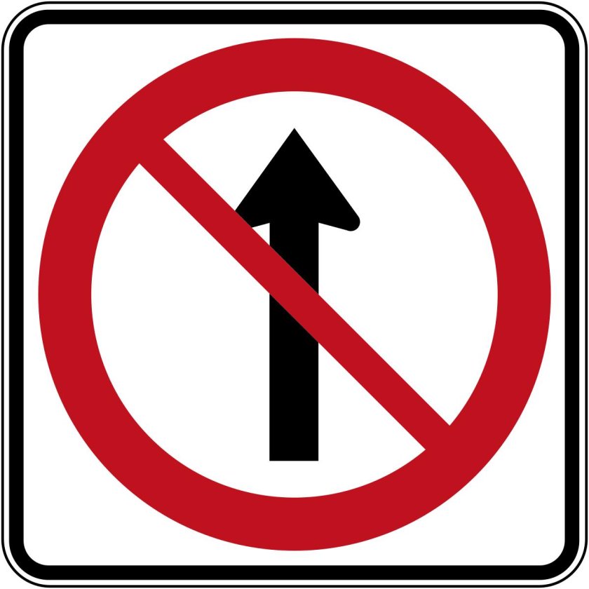 Дорожный знак поворот