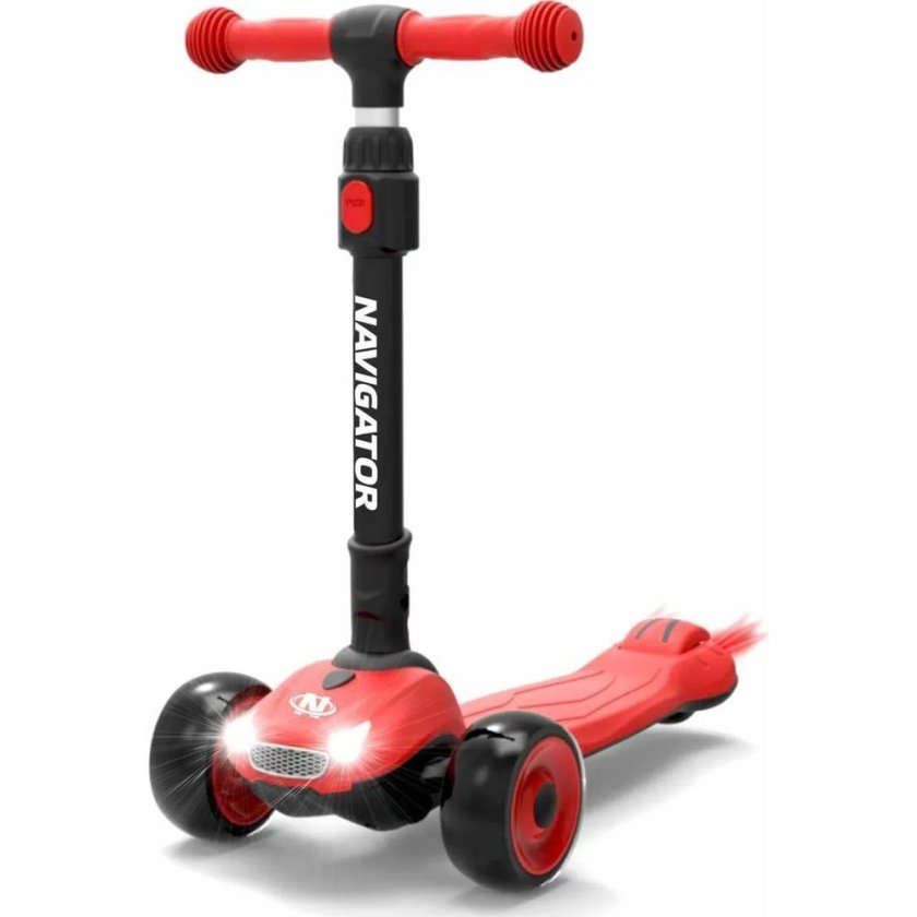 Детский 3-х колесный самокат Navigator т17065/т17066, красный