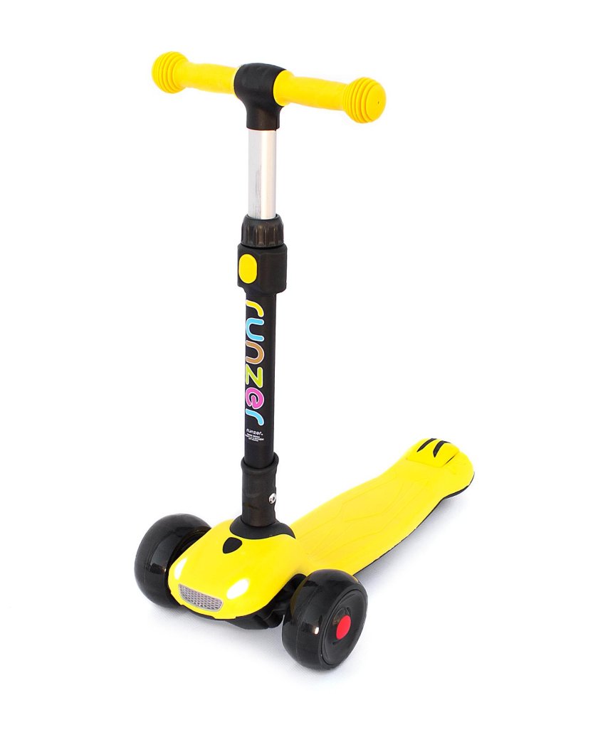 Самокат Scooter трехколесный со светящимися колесами