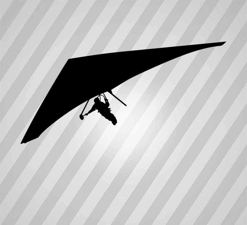 Дельтаплан силуэт