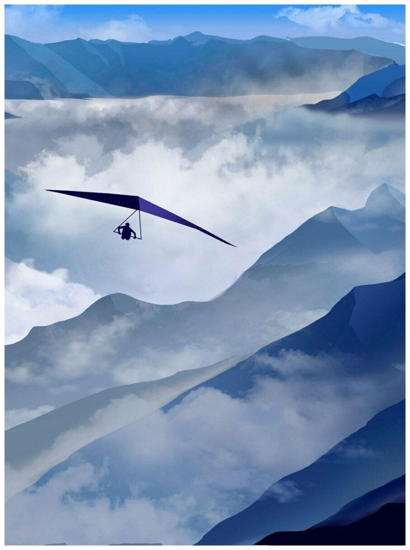 Значок дельтаплана