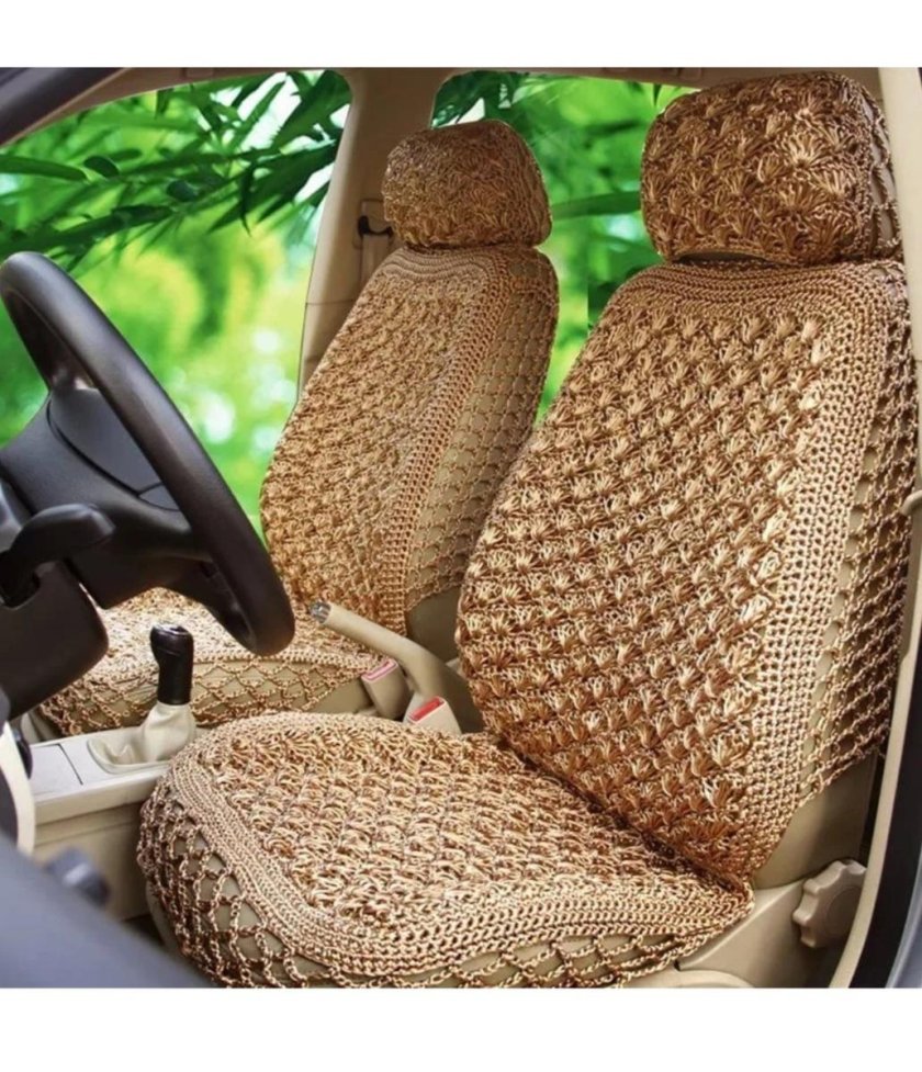 Вязаные чехлы на авто