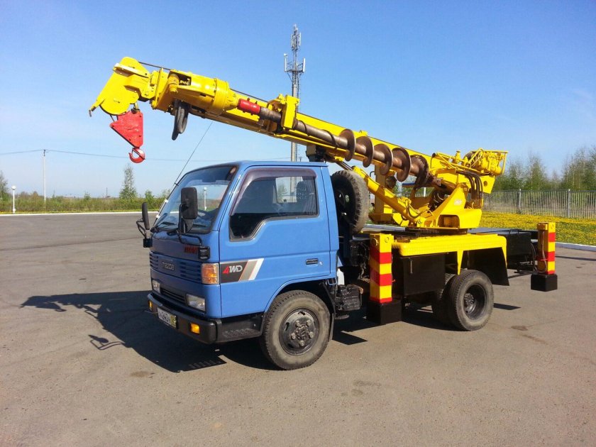 Кран буровая Мазда Титан