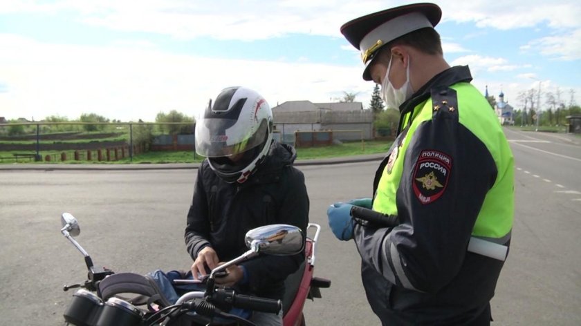 ОПМ мотоциклист ГИБДД
