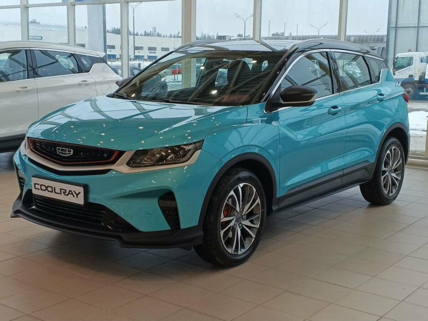 Geely Coolray 2023 голубой
