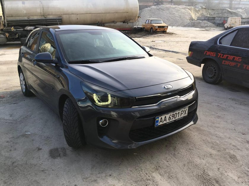 Kia Rio 4 тонировка фар