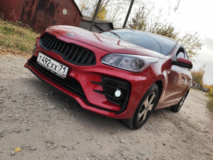 Бампер Кудос на Киа Рио 4