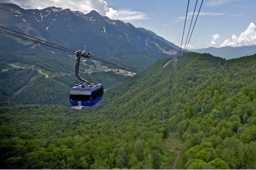 Канатка в Сочи красная Поляна
