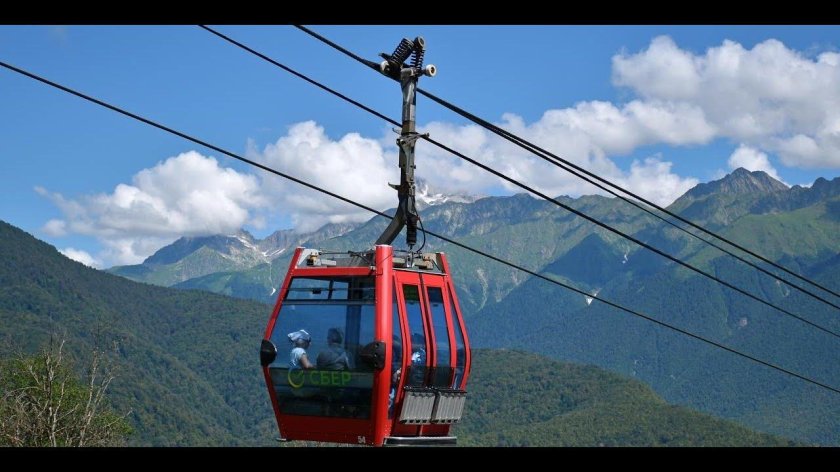 Курорт красная Поляна канатная дорога