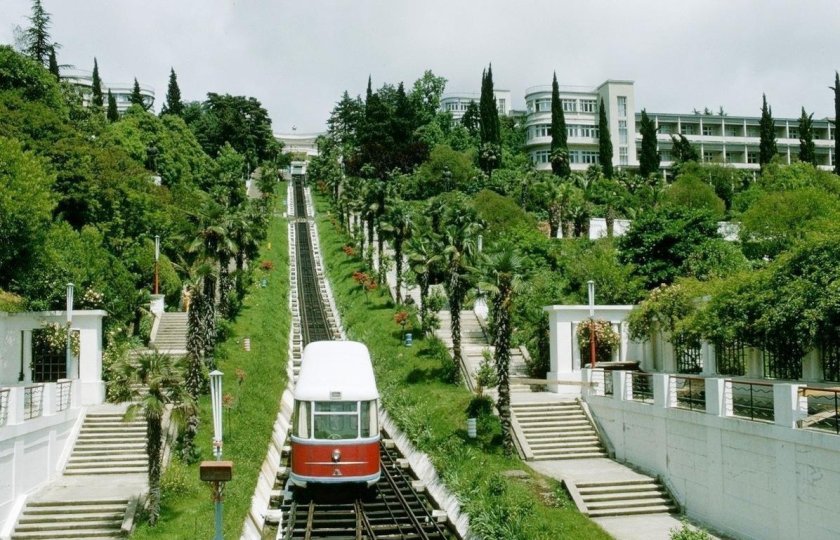 Санаторий Ворошилова Сочи фуникулер
