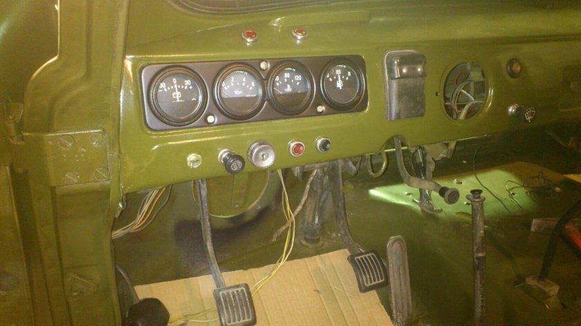 УАЗ 452 панель приборов проводка