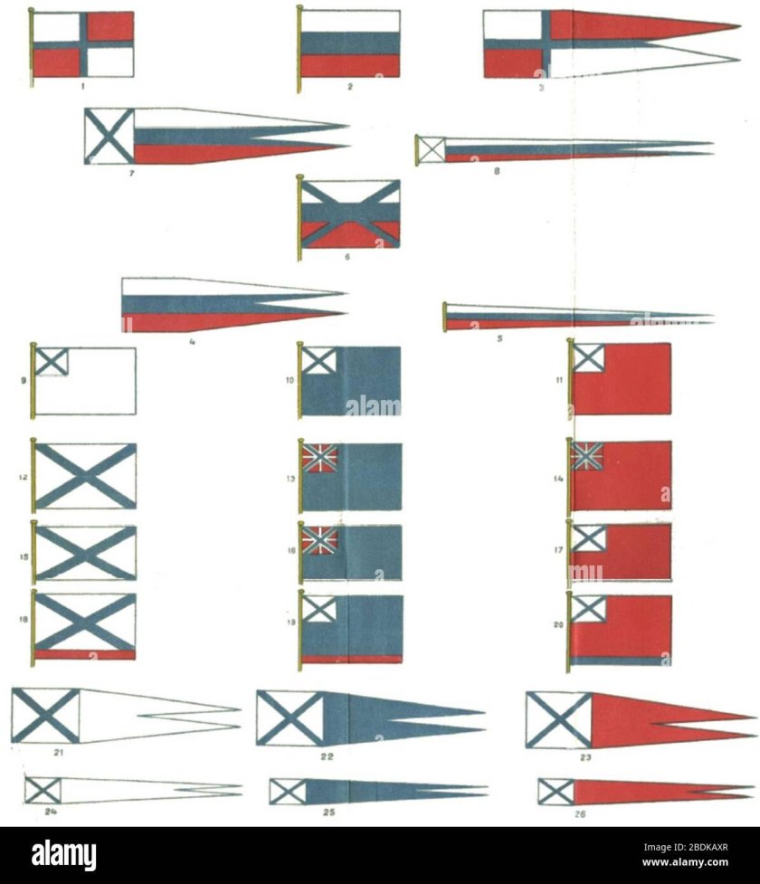 Вымпелы и флаги ВМФ России
