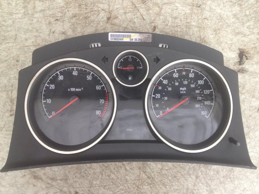 Панель приборов opel astra h