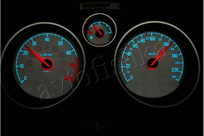 Индикаторы на приборке Opel Astra h