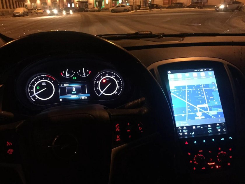 Цифровая приборная панель Opel Astra j