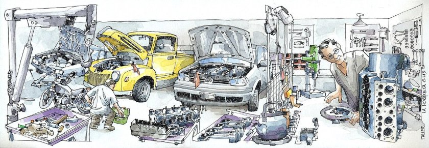 Машина в автосервисе