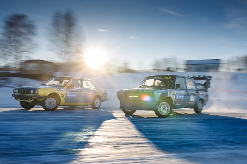 ВАЗ 2102 зимний дрифт