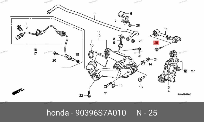 Honda 52306-t1g-e01