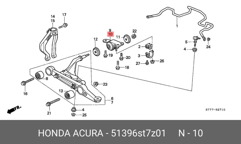 Передняя подвеска Хонда СРВ 3