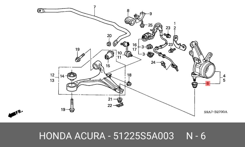 Передняя подвеска Хонда СРВ 3