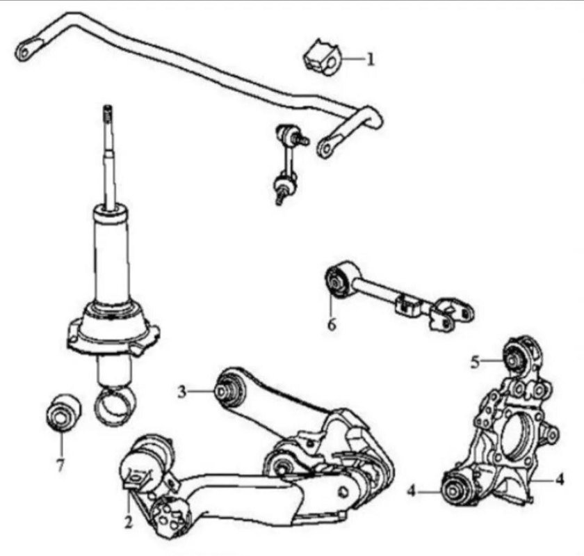 Задняя подвеска Хонда ЦРВ 3