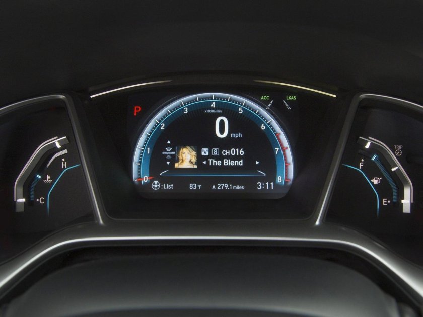 Honda Civic 2016 приборная панель