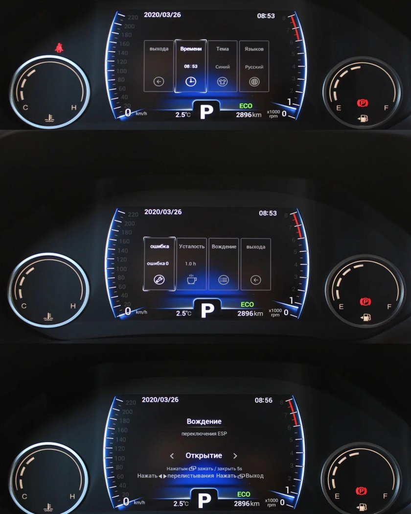 Chery Tiggo 7 Pro приборная панель