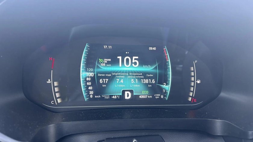 Chery Tiggo 8 Pro приборная панель