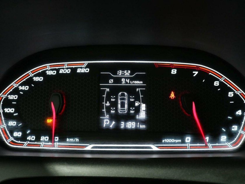 Chery Tiggo панель приборов