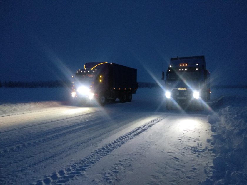 КАМАЗ Север зимник Якутия