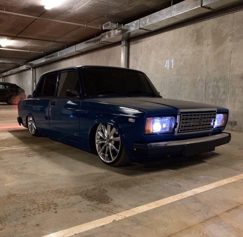 ВАЗ 2107 опер стайл синяя