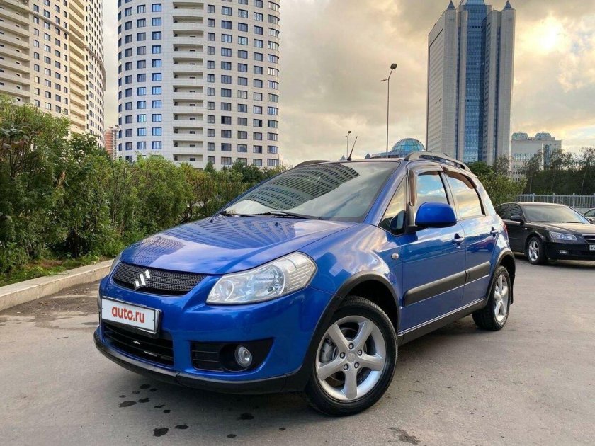 Сузуки sx4 синяя