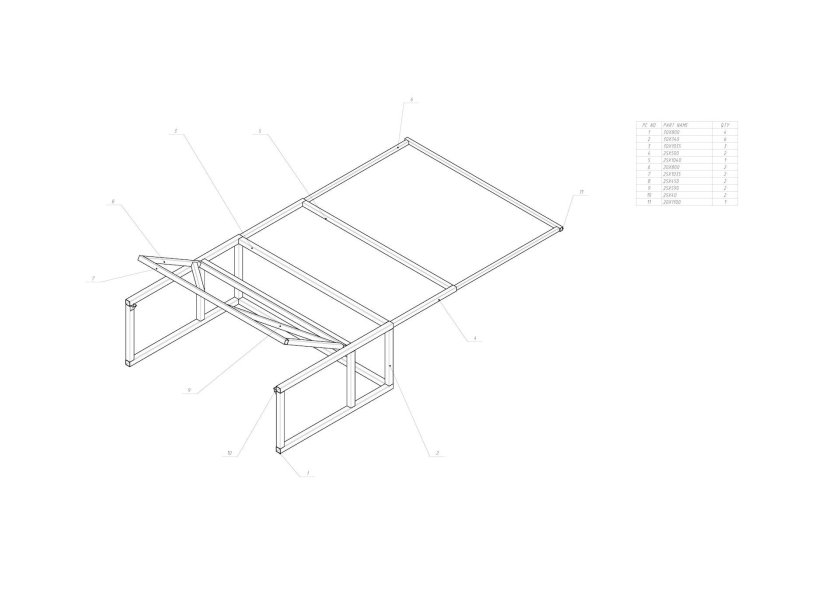 Спальник в УАЗ Патриот чертеж