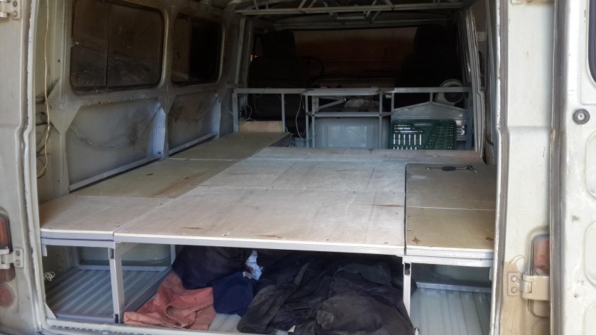 Спальник в УАЗ 2206