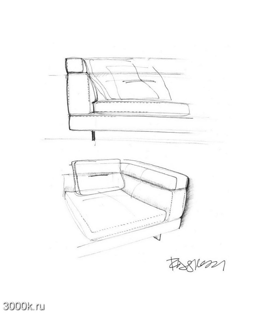 Чертежи диванов Minotti