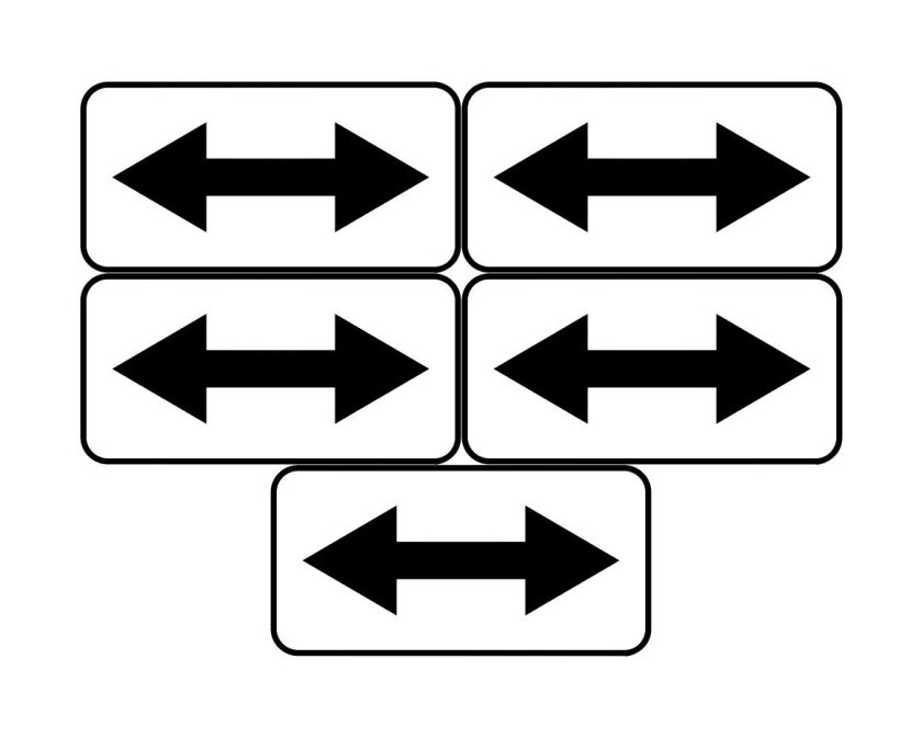 Знак направление действия