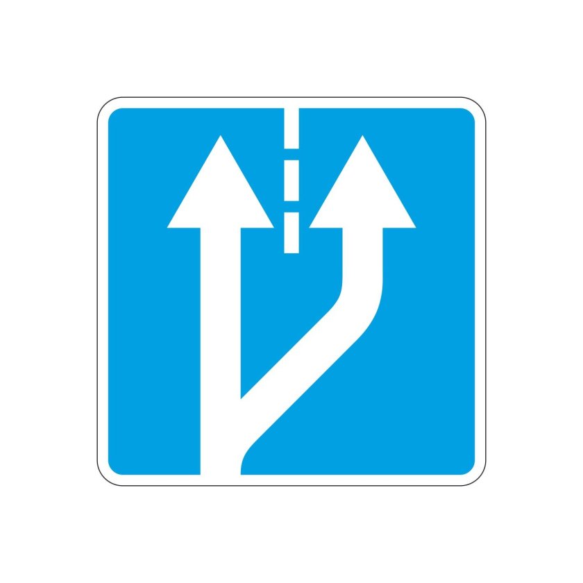 Знак 5.15.3 начало полосы