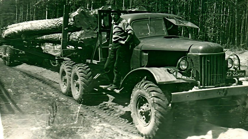 ЗИЛ 157 лесовоз